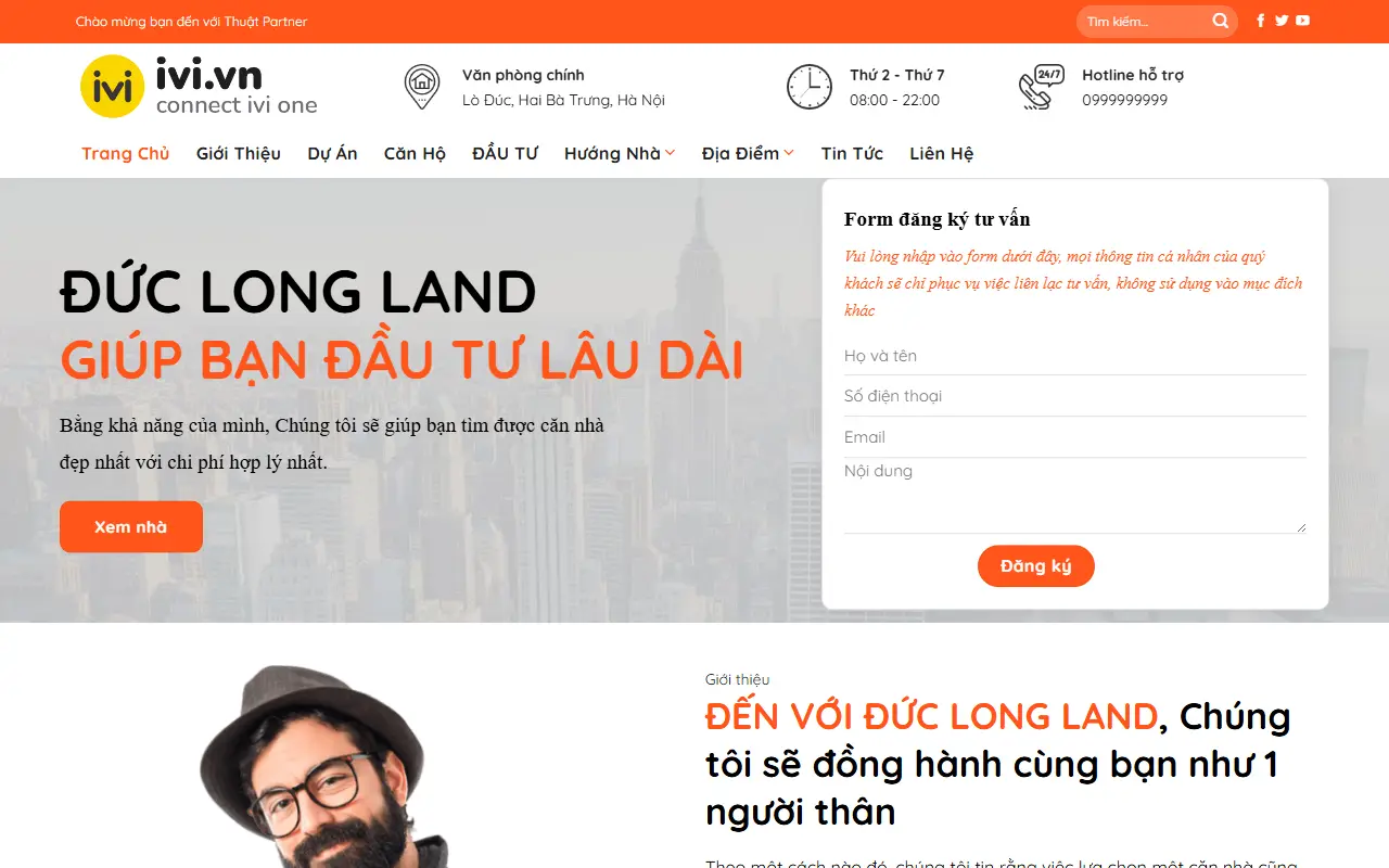 Mẫu website bất động sản — Mẫu BDS 26 – Mua bán và cho thuê