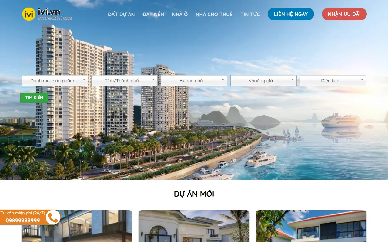 Mẫu website bất động sản — Biệt thự An Viên – Chuyên các dự án bất động sản – Biệt thự và nhà phố