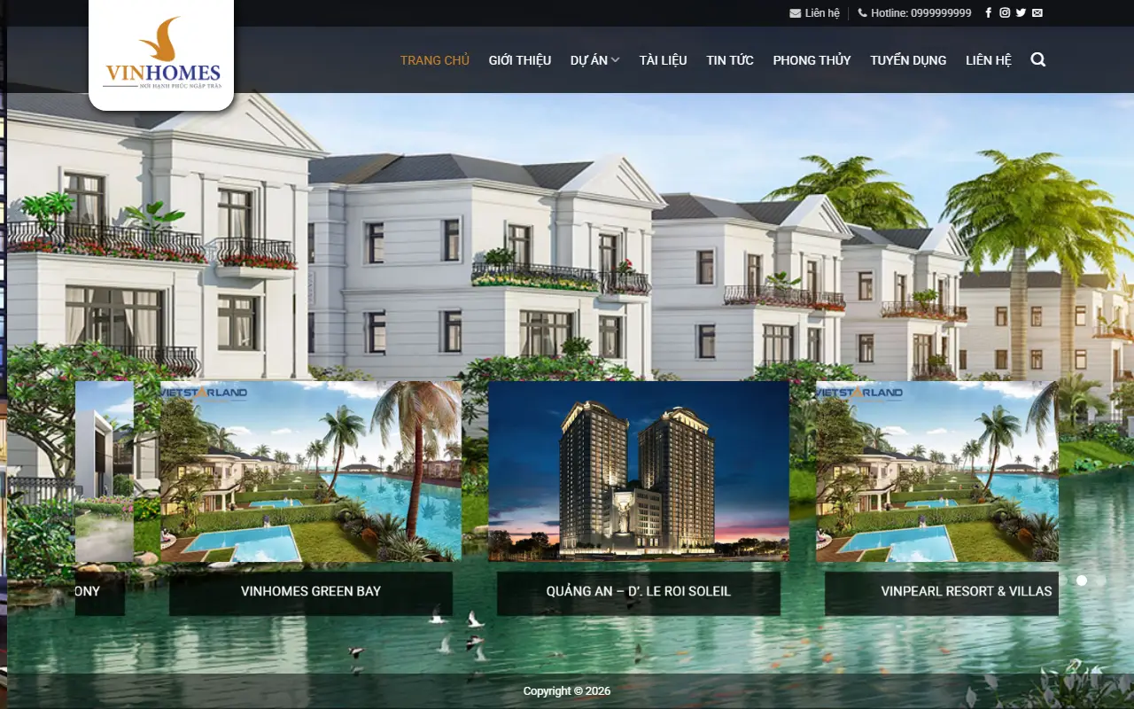 Mẫu website bất động sản — Bất động sản #1