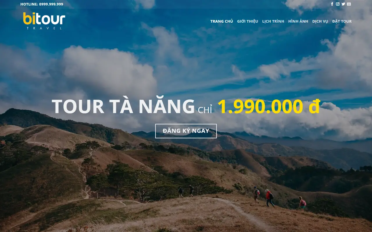 Mẫu website du lịch & tour — Du lịch #1
