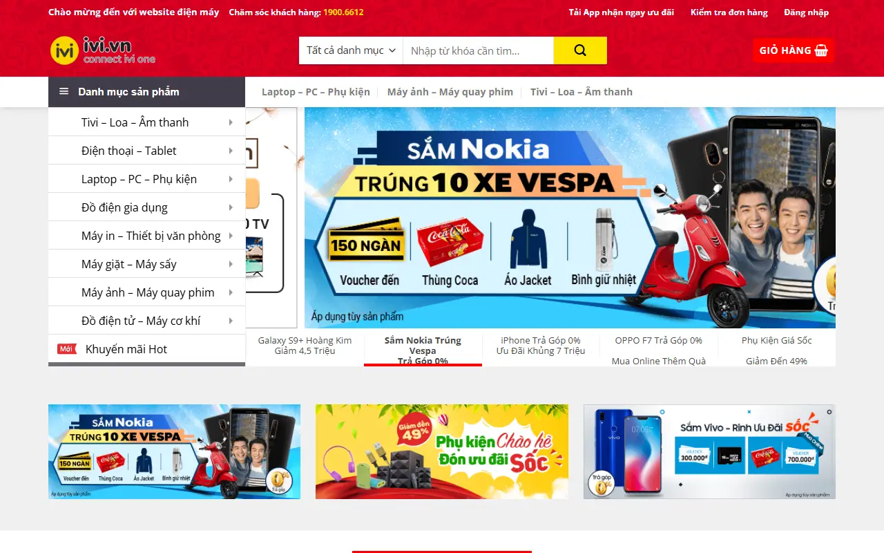 Mẫu website điện máy & điện lạnh — Điện máy #3