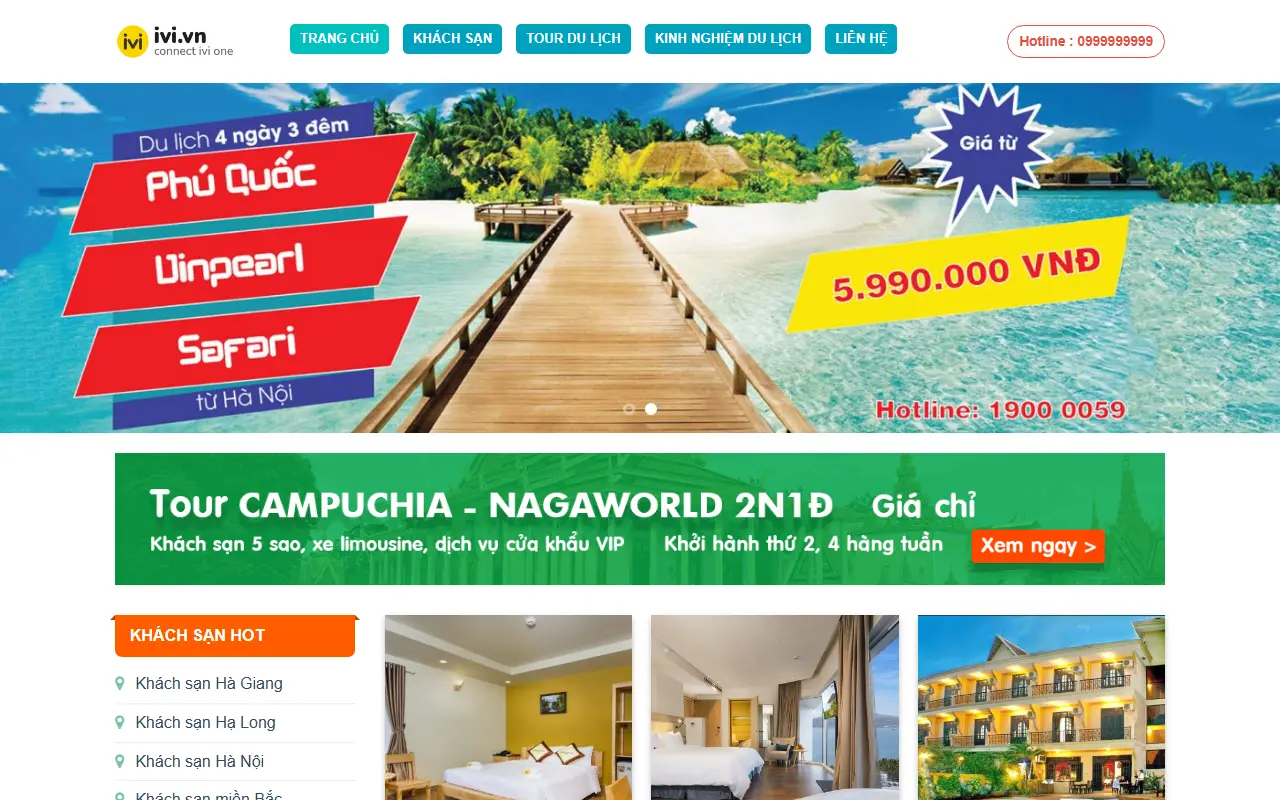 Mẫu website du lịch & tour — Du lịch #6