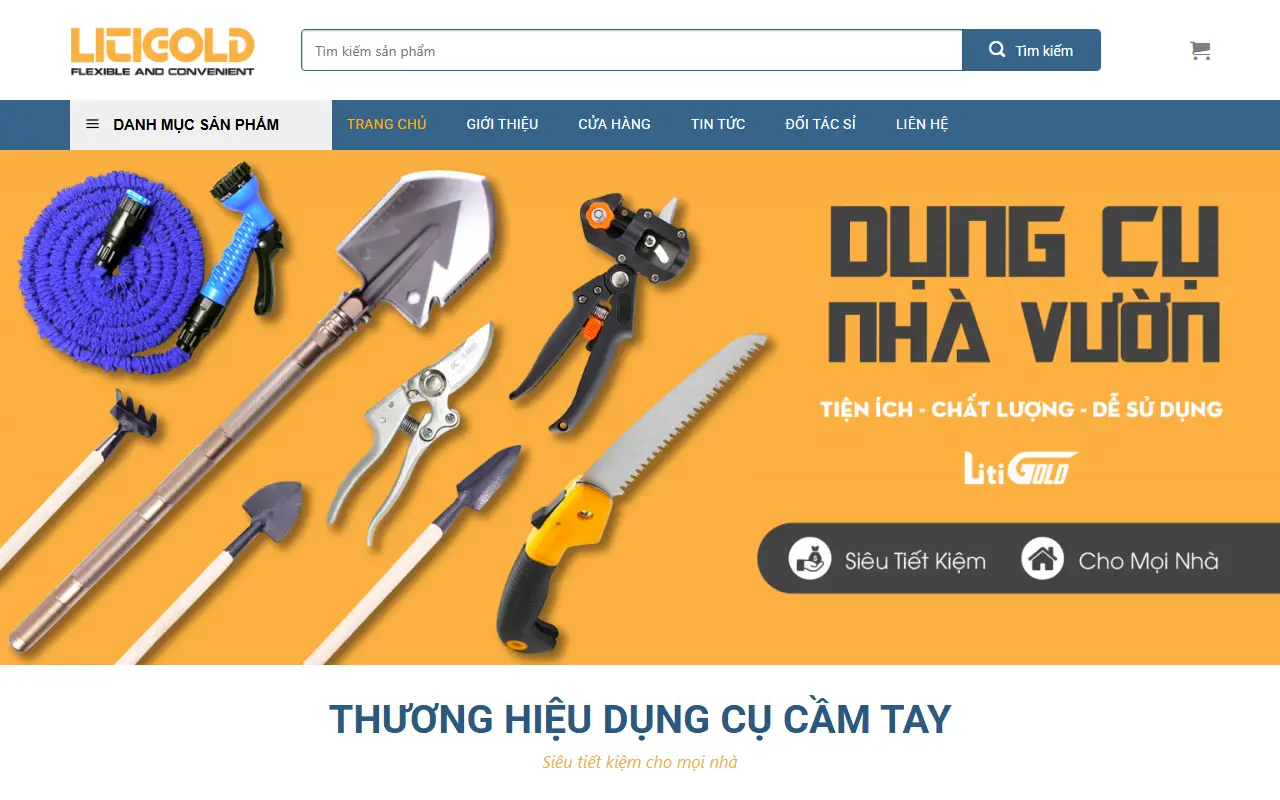 Mẫu website máy & thiết bị công nghiệp — Dụng Cụ Cầm Tay