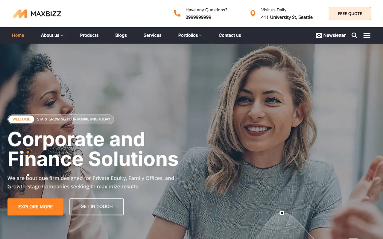 Mẫu website giới thiệu công ty — Mẫu web giới thiệu doanh nghiệp