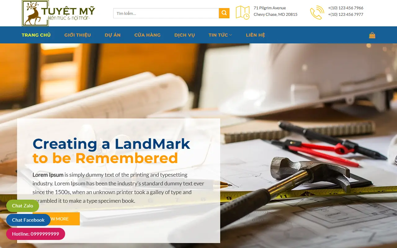 Mẫu website giới thiệu công ty — Mẫu web giới thiệu công ty #2