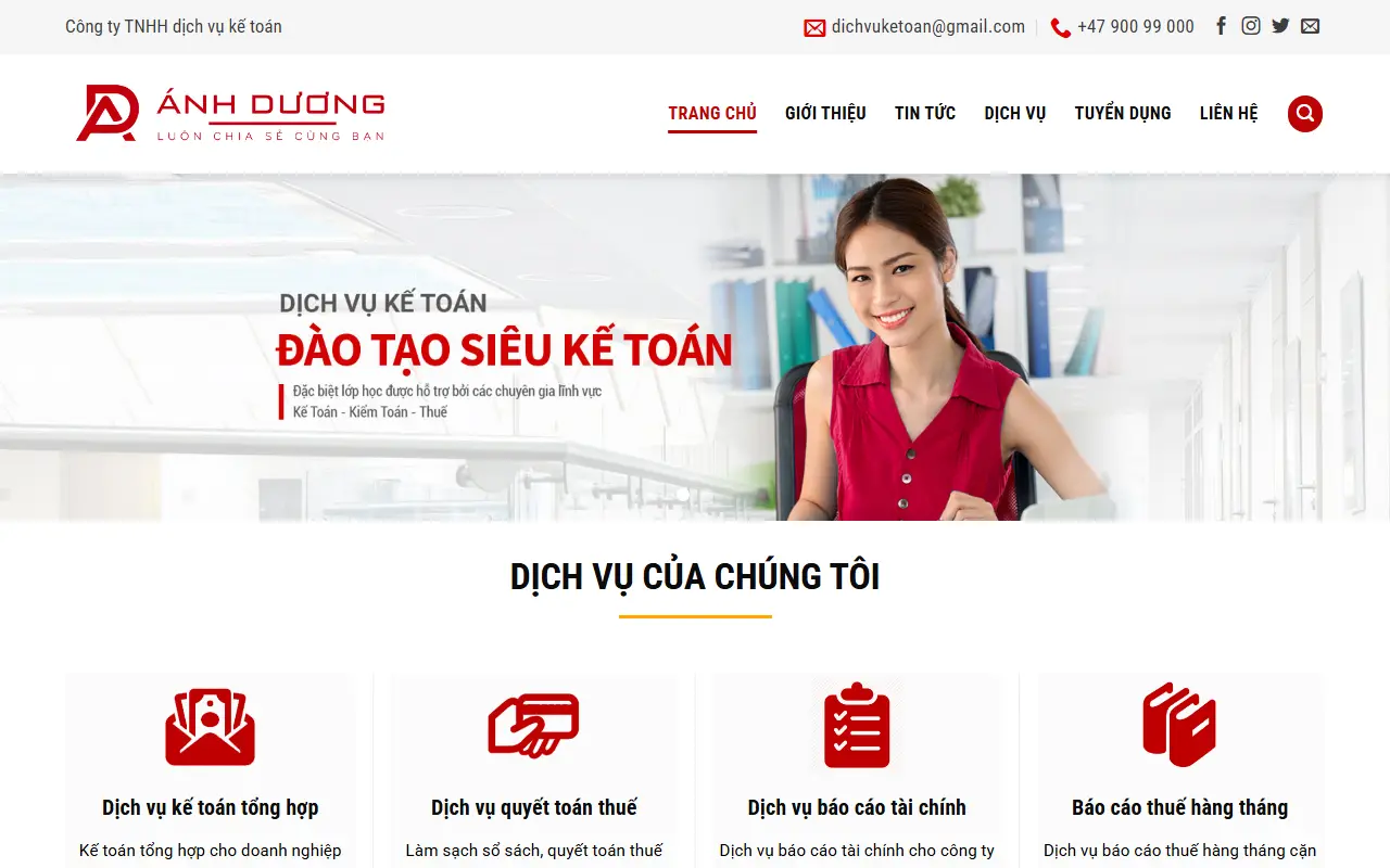Mẫu website giới thiệu công ty — Trang giới thiệu #1
