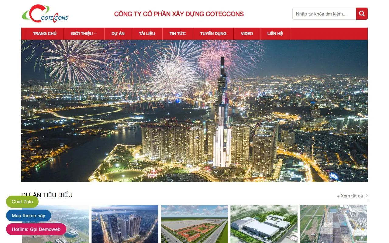 Mẫu website giới thiệu công ty — Trang giới thiệu #2