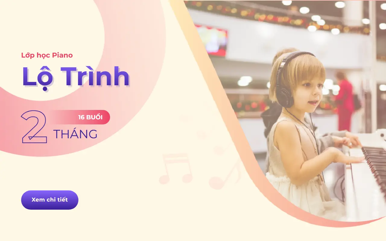 Mẫu website năng khiếu & nghệ thuật — Khóa học Piano