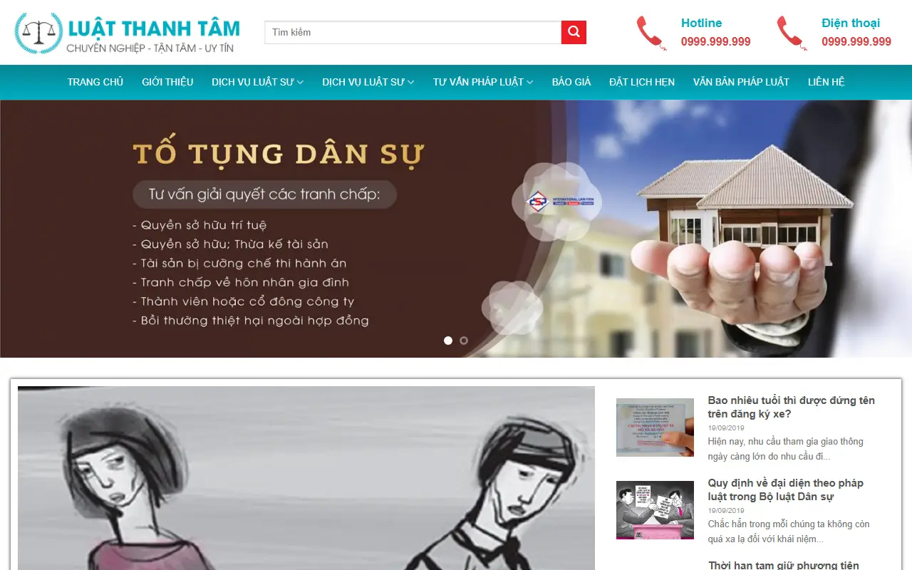 Mẫu website luật & kế toán — Văn phòng Luật sư #1