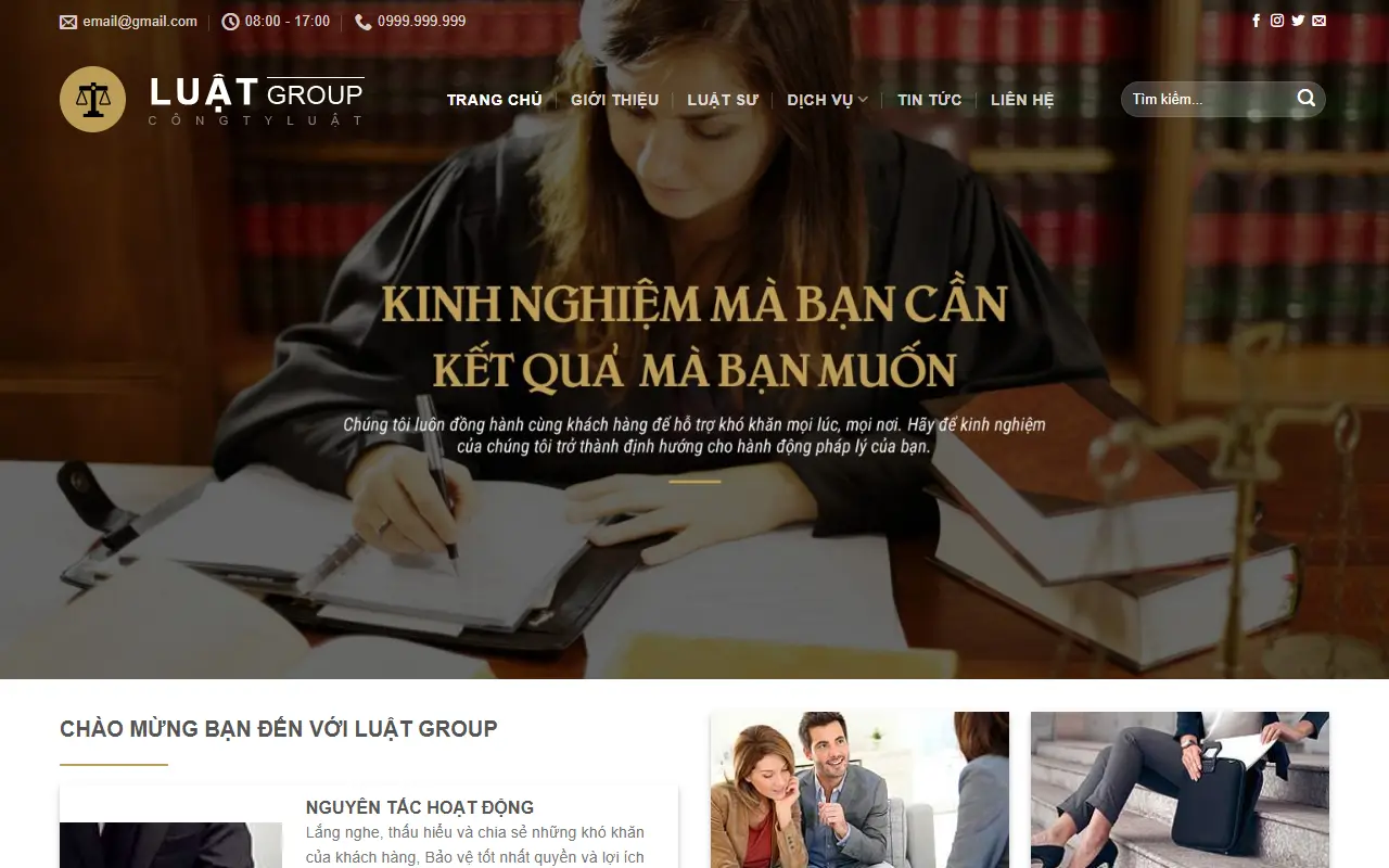 Mẫu website luật & kế toán — Văn phòng Luật sư #2