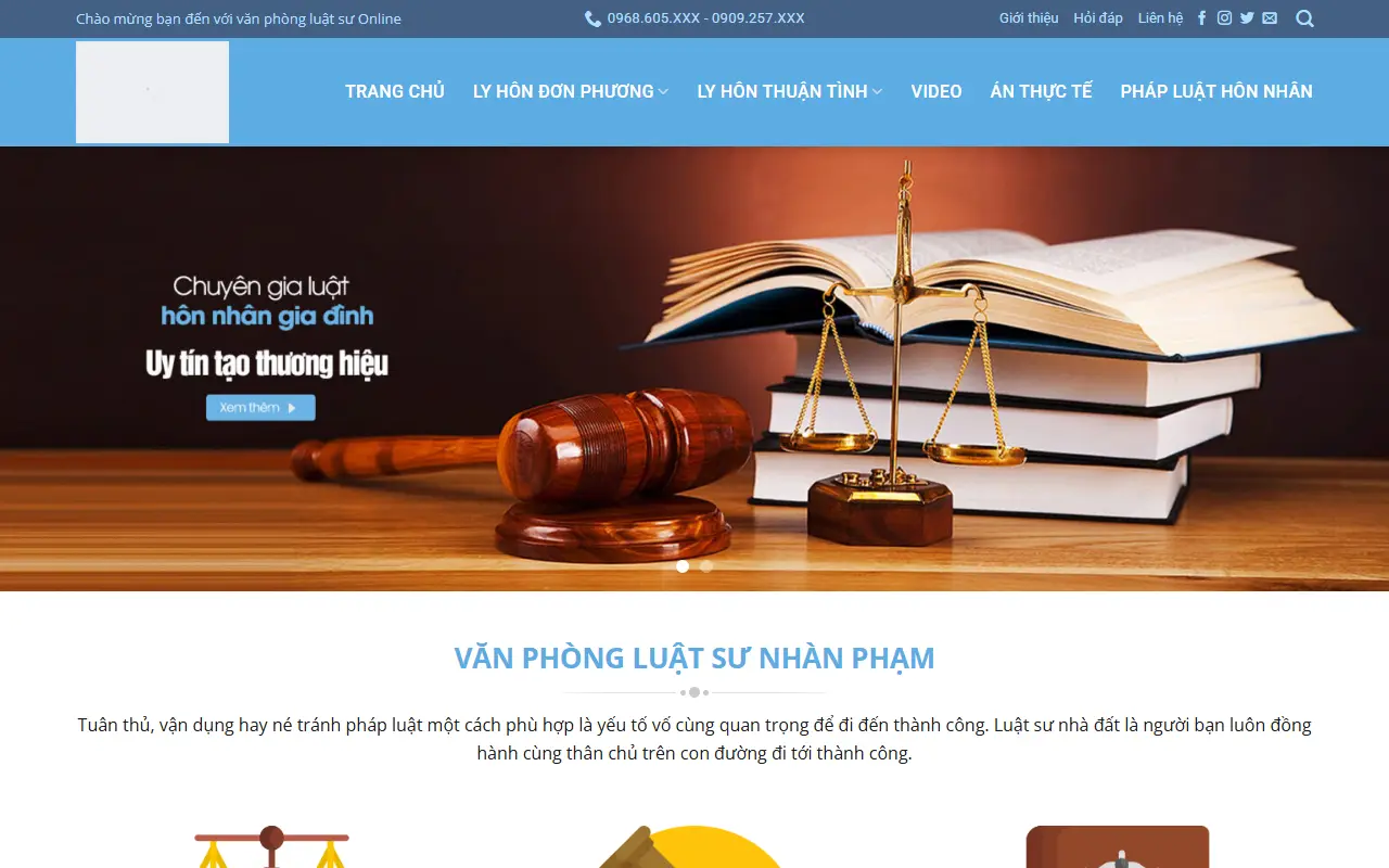 Mẫu website luật & kế toán — Văn phòng Luật sư #3