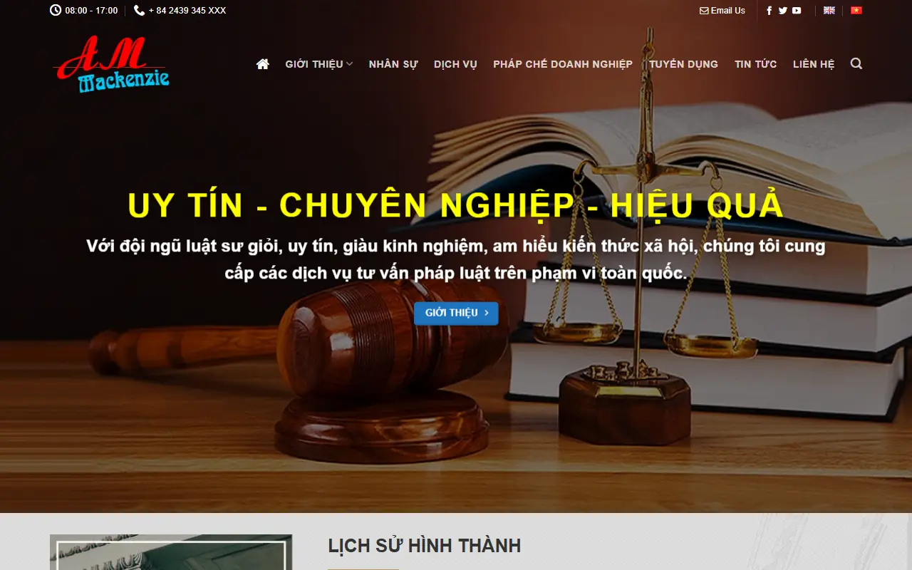 Mẫu website luật & kế toán — Công Ty Luật Allen Mackenzie - Chuyên Tư Vấn Pháp Luật