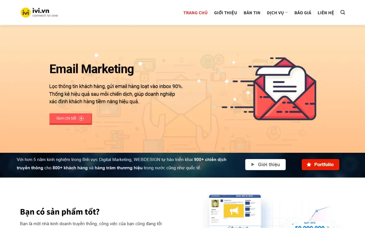 Mẫu website marketing & quảng cáo — Agency