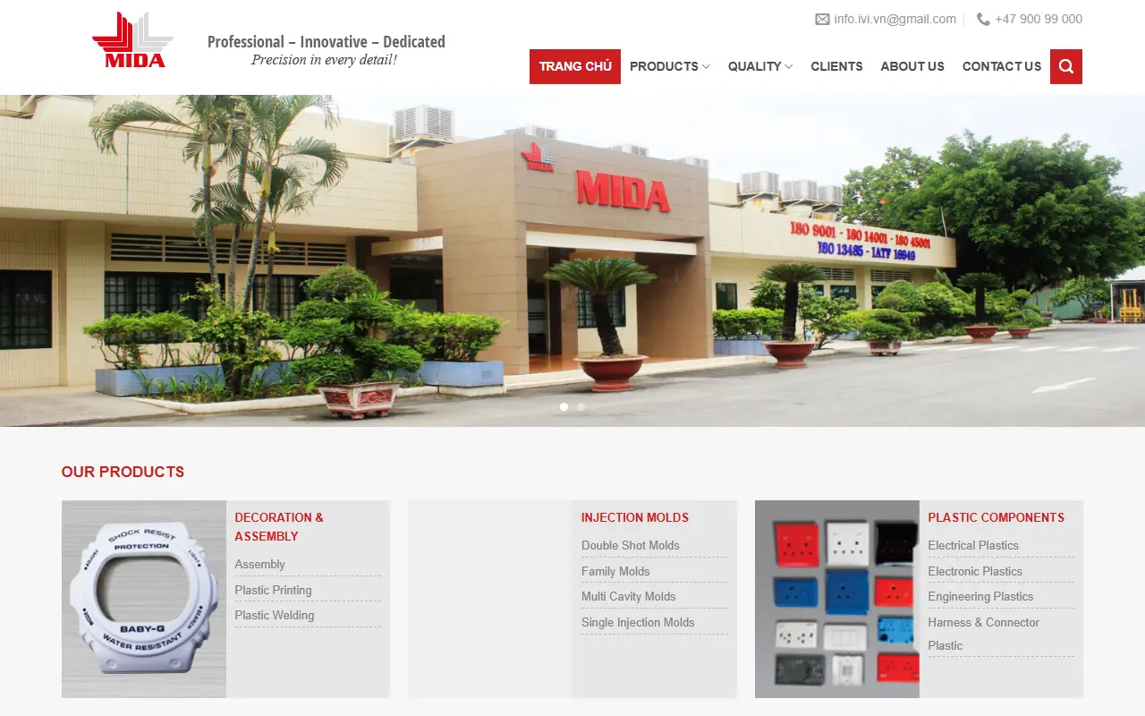 Mẫu website máy & thiết bị công nghiệp — Trang chủ » Mẫu website máy công nghiệp #1
