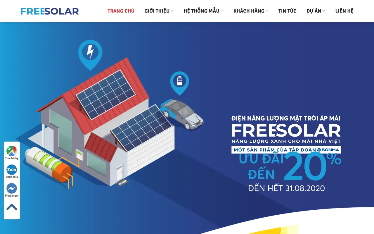 Mẫu website điện & năng lượng — Năng lượng