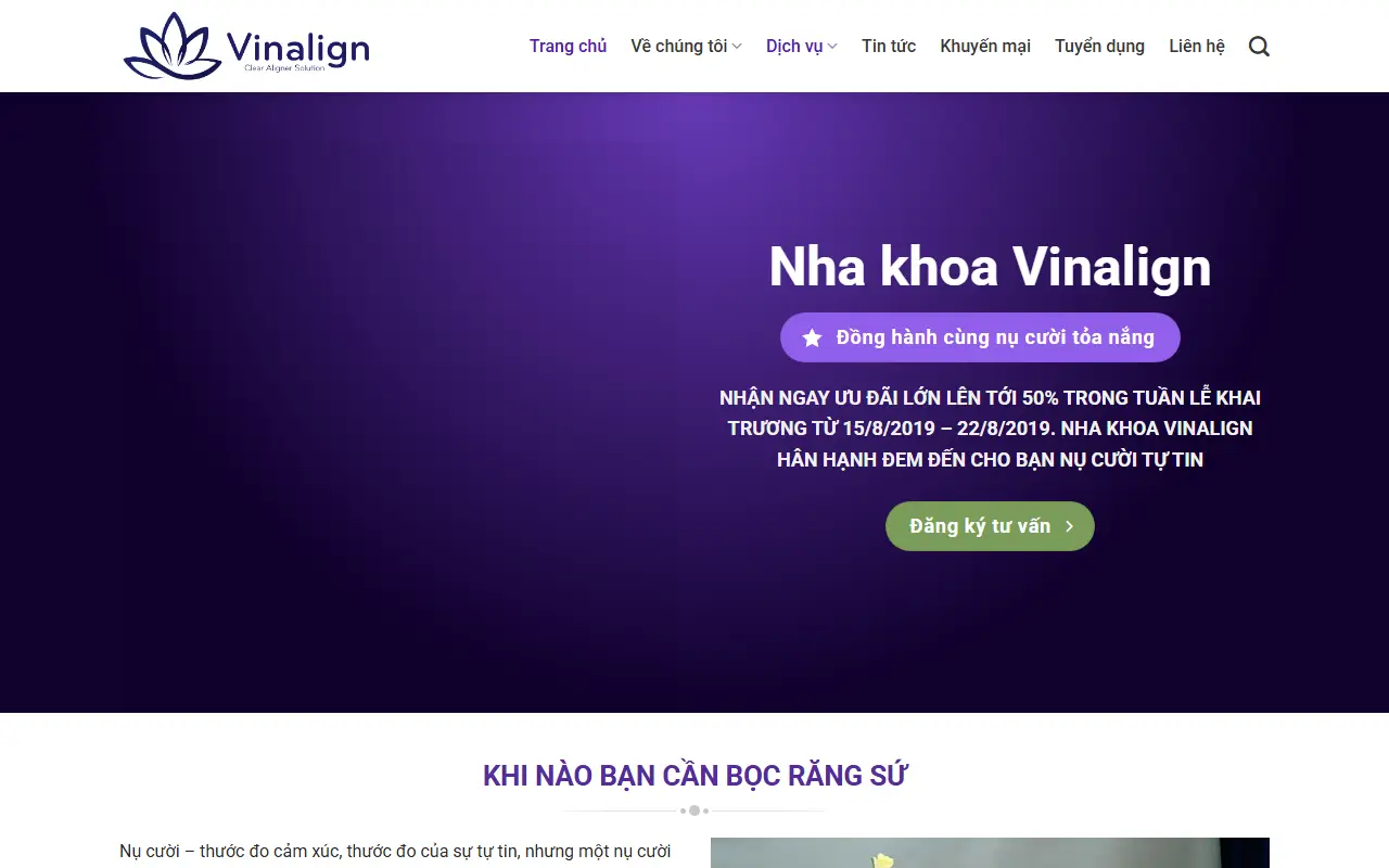 Mẫu website nha khoa — Nha khoa 03