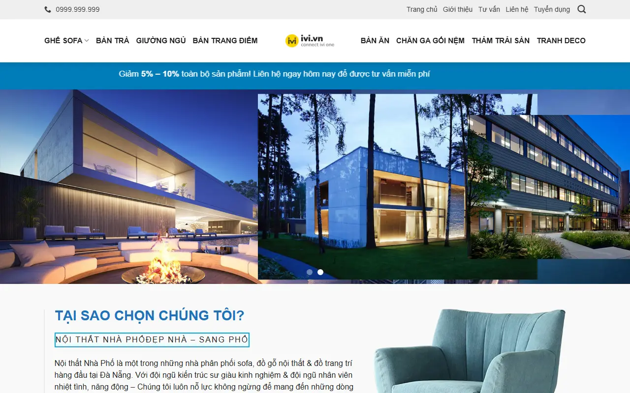 Mẫu website nội thất — Nội thất #4