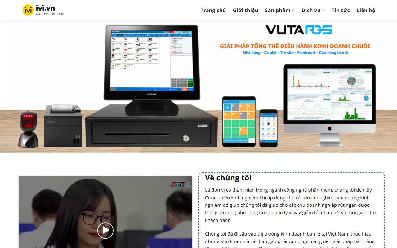 Mẫu website phần mềm & công nghệ — Phần mềm quản lý bán hàng