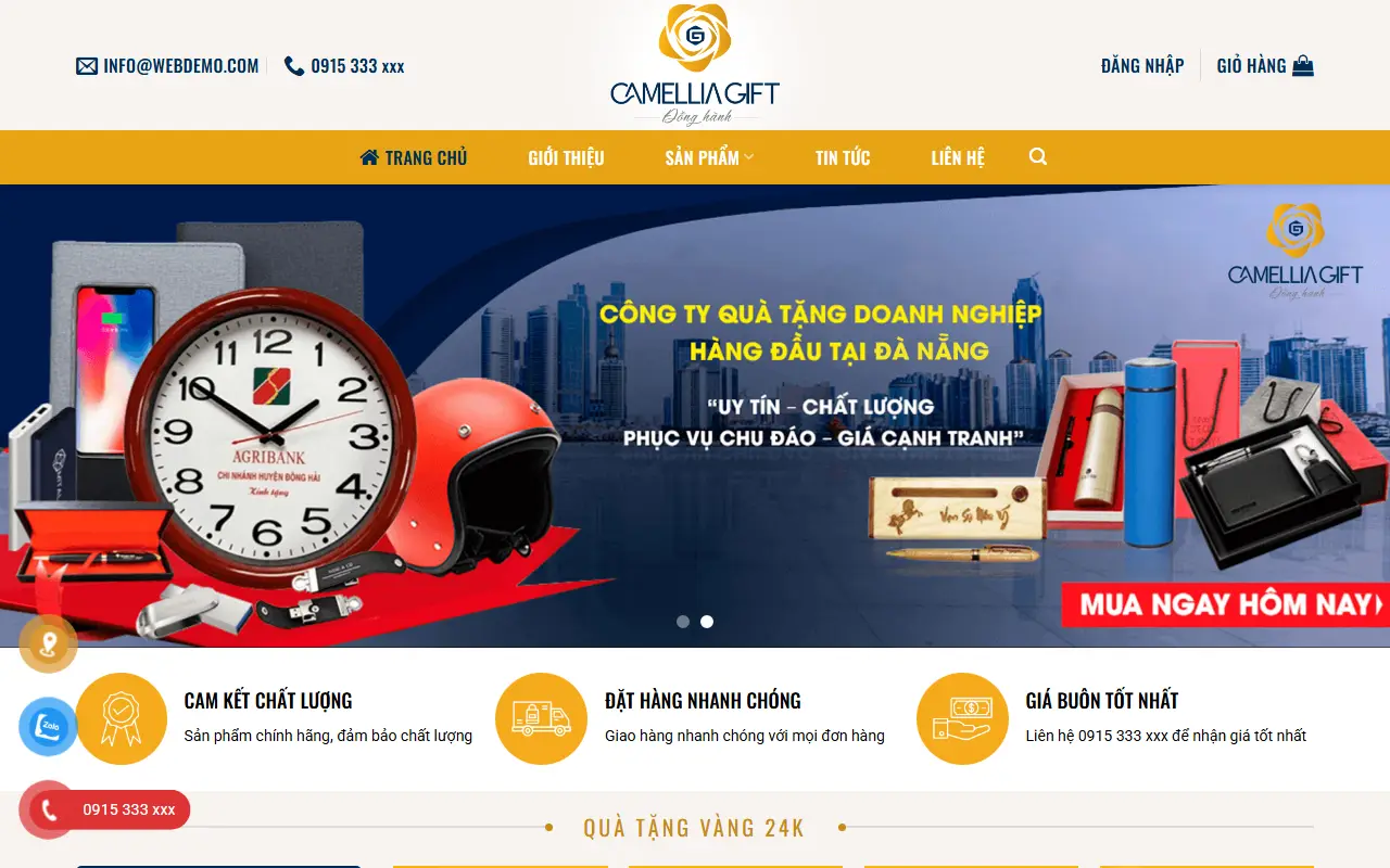 Mẫu website in ấn & quà tặng — QUÀ TẶNG DOANH NGHIỆP - QUÀ TẶNG ABC