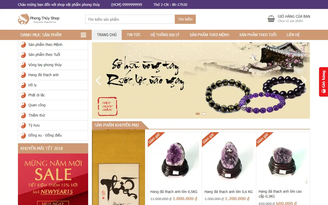 Mẫu website trang sức & đồng hồ — Phong thủy | Đá phong thủy, Phật bản mệnh, vòng tay phong thủy, Tỳ hưu, Thiềm thừ