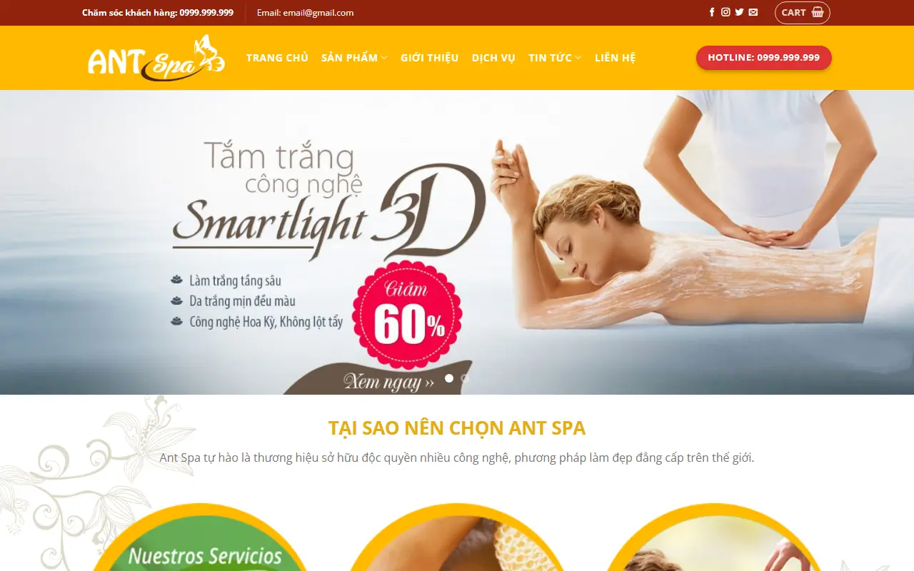 Mẫu website spa & thẩm mỹ — Spa & Thẩm mỹ #5