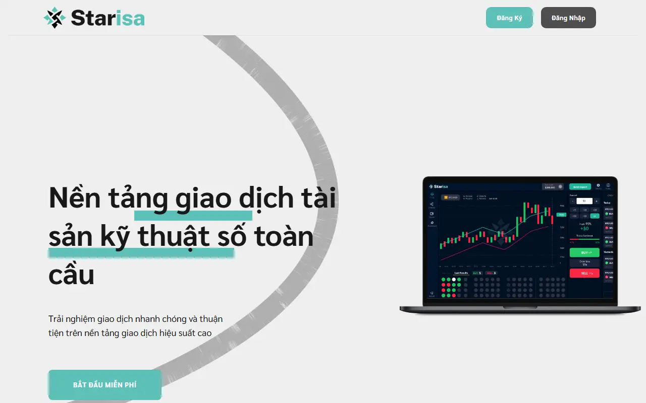 Mẫu website ngành khác — Starisa