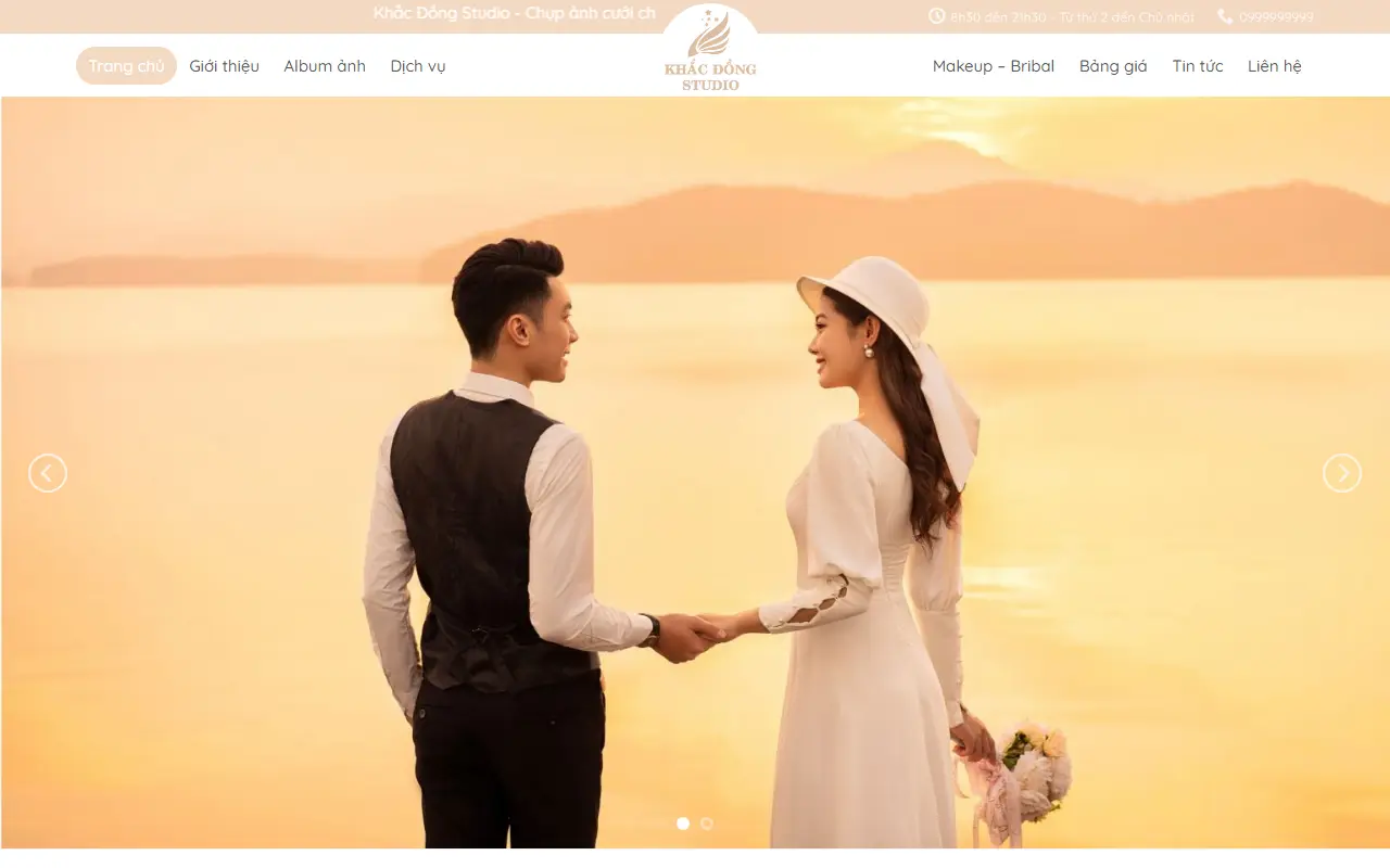 Mẫu website studio & nhiếp ảnh — Studio #1