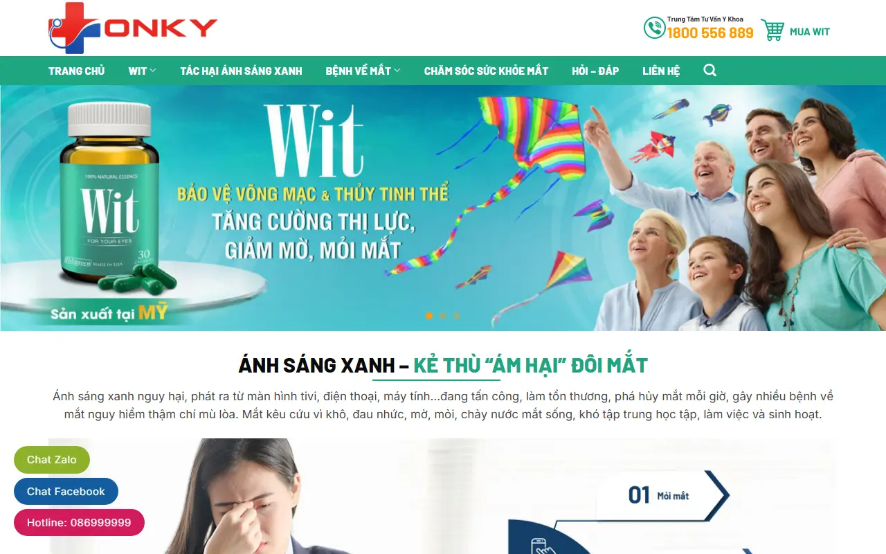 Mẫu website thực phẩm chức năng — Mẫu web chăm sóc sức khỏe
