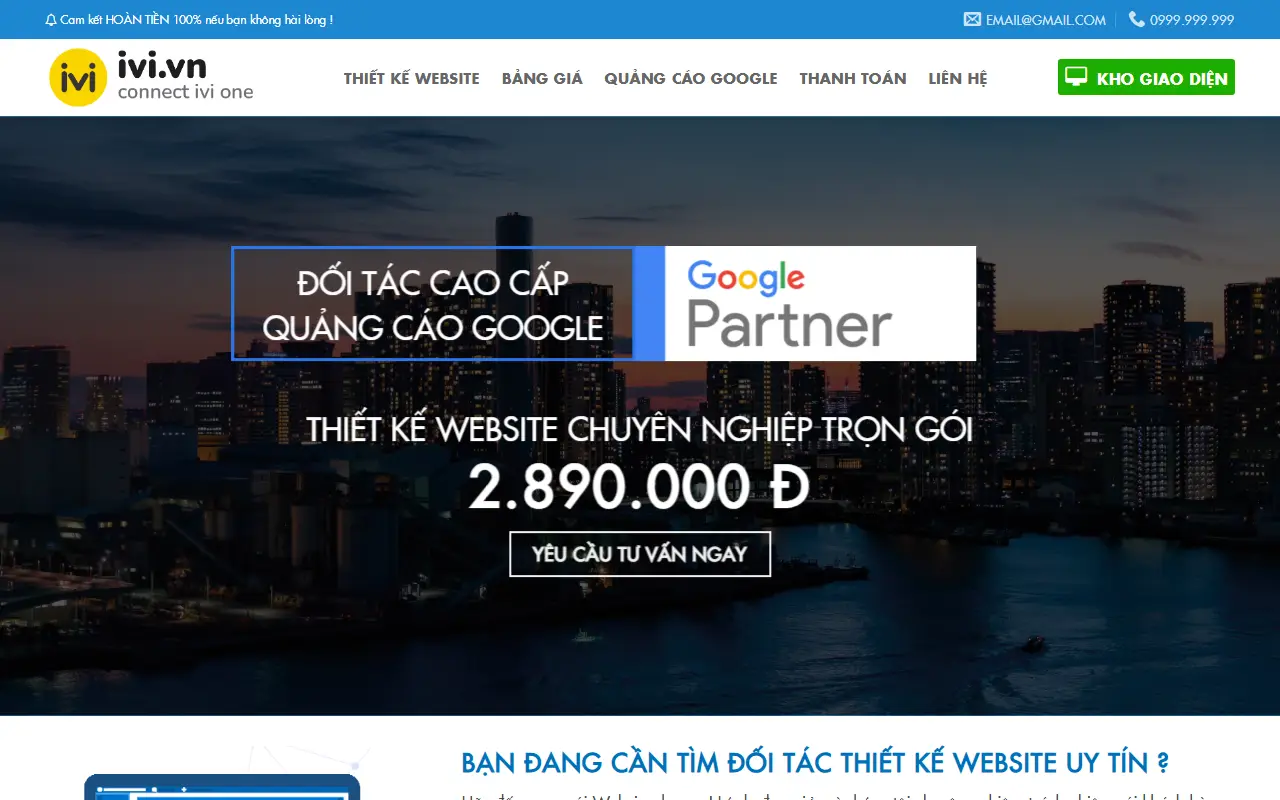 Mẫu website thiết kế web & code — Thiết kế website – uy tín #2