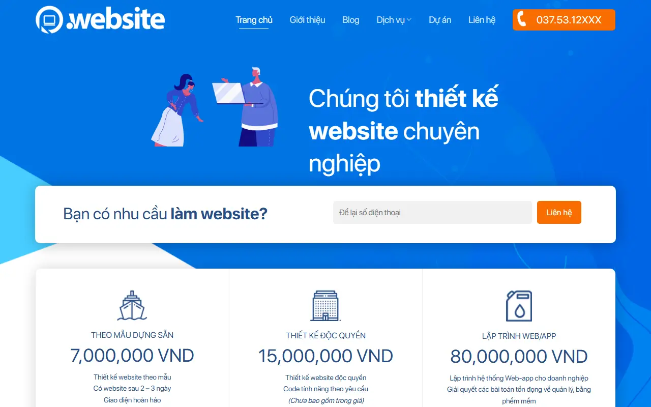 Mẫu website thiết kế web & code — Thiết kế Website – Dịch vụ thiết kế website uy tín chuyên nghiệp