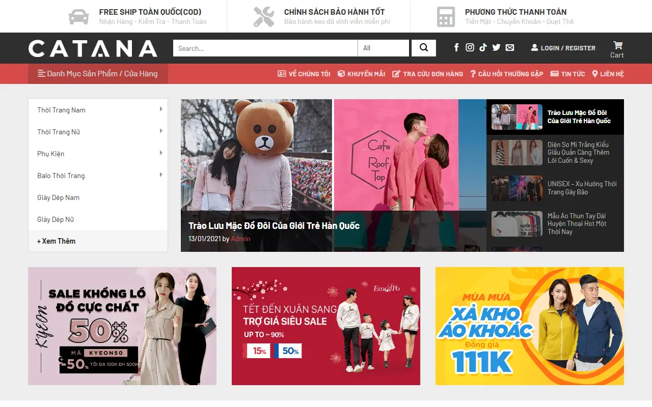 Mẫu website thời trang — Fashion – Theme WordPress thời trang cao cấp
