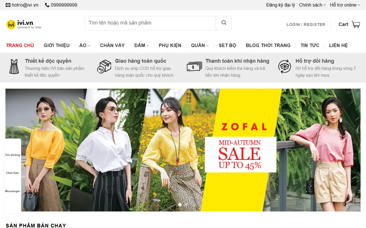 Mẫu website thời trang — Thời trang #5