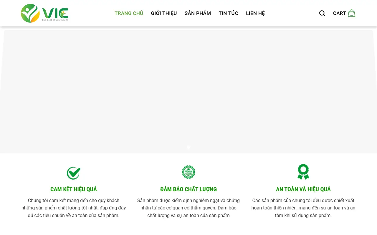 Mẫu website thực phẩm sạch — kẹo dứa