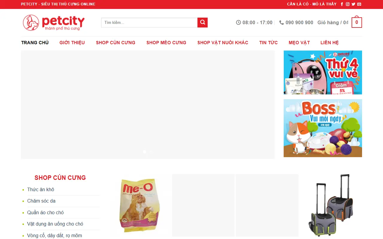 Mẫu website thú cưng — Thú cưng