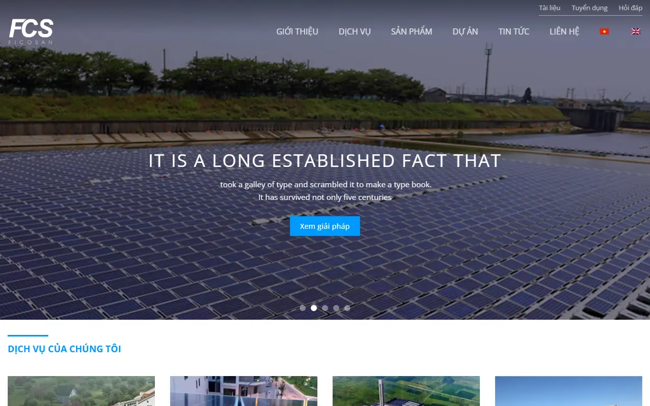 Mẫu website điện & năng lượng — Tiết kiệm điện