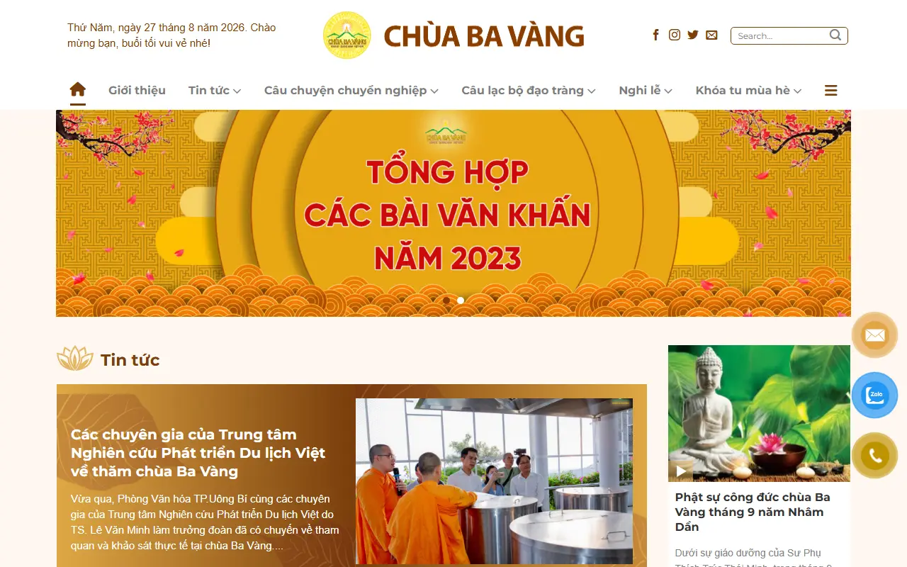 Mẫu website tin tức & blog — Mẫu web tin tức #3