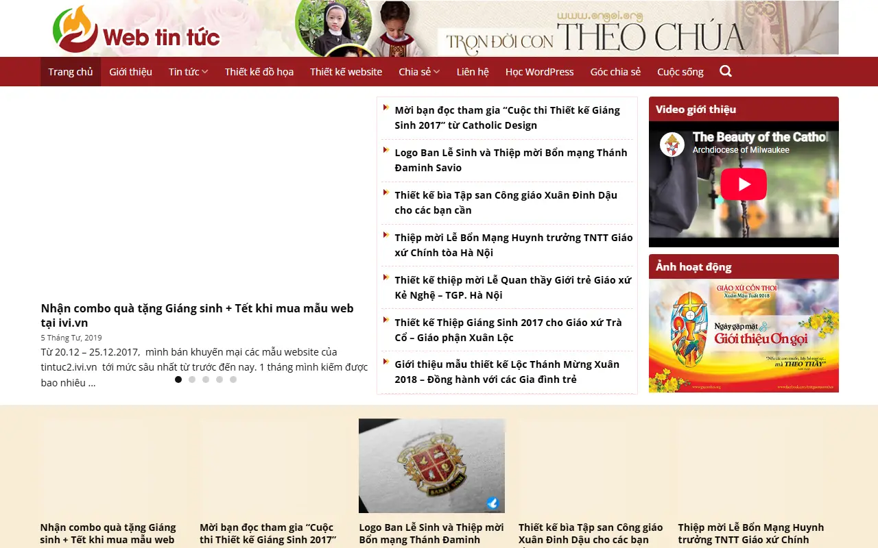 Mẫu website tin tức & blog — Tin tức #2
