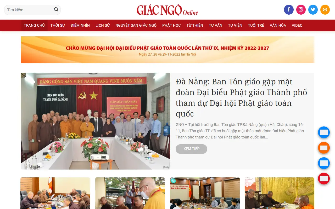 Mẫu website tin tức & blog — Mẫu web tin tức #10