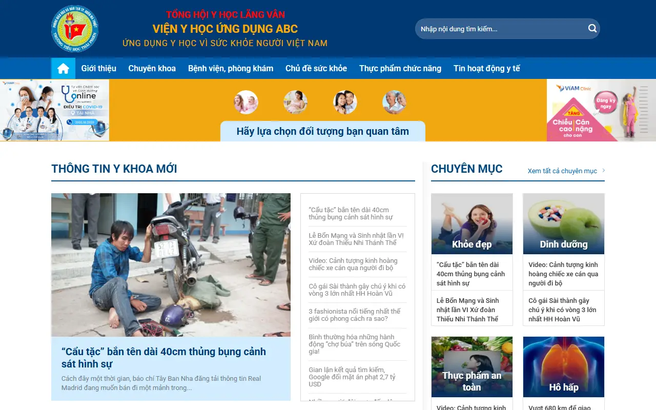 Mẫu website tin tức & blog — Mẫu web tin tức #13