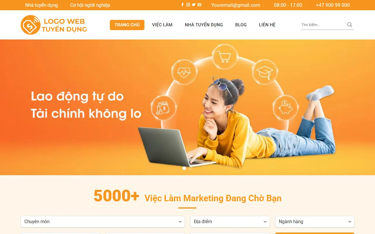 Mẫu website tuyển dụng & việc làm — Tuyển dụng #1