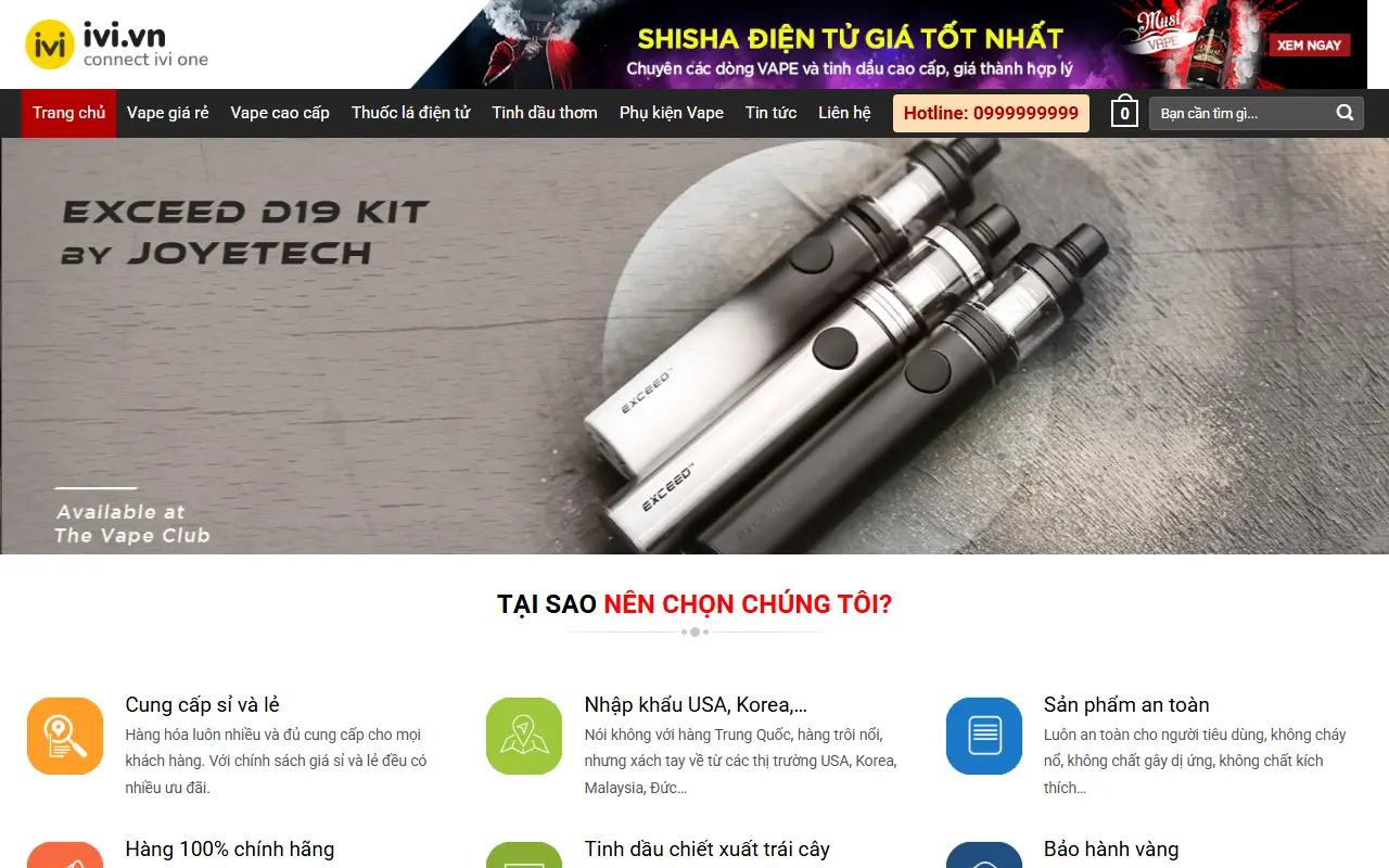 Mẫu website đồ chơi & sở thích — Thiết bị cá nhân