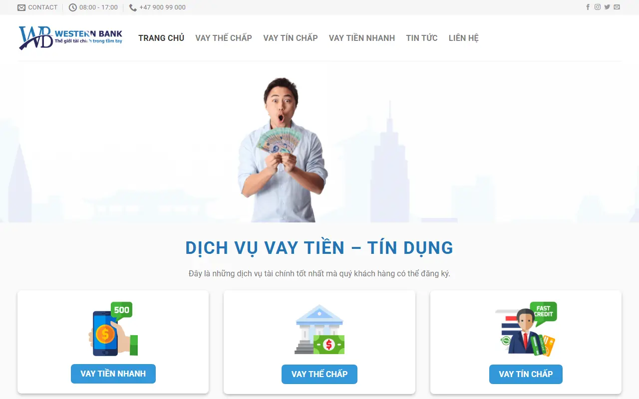 Mẫu website tài chính & bảo hiểm — Tài chính