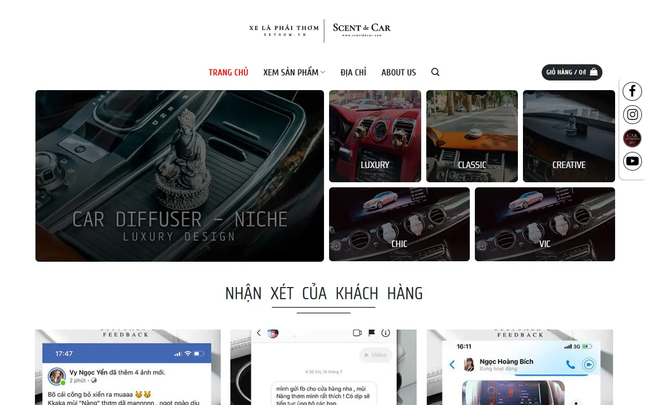 Mẫu website ngành khác — xethom
