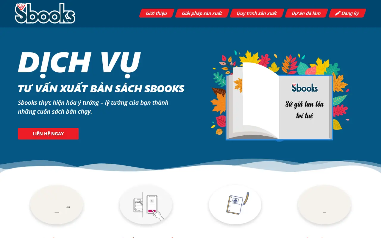 Mẫu website ngành khác — Dịch vụ xuất bản sách Sbooks - Dịch vụ xuất bản sách Sbooks
